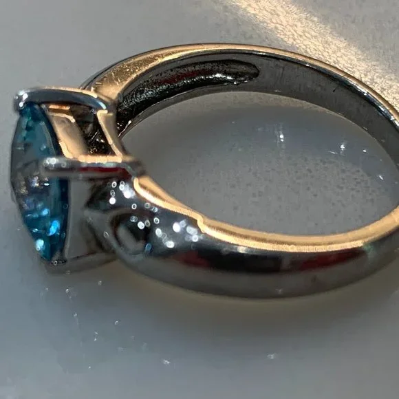 Vintage Solid Sterling Cocktail Ring (Size 5.75) - Picture 13 of 16